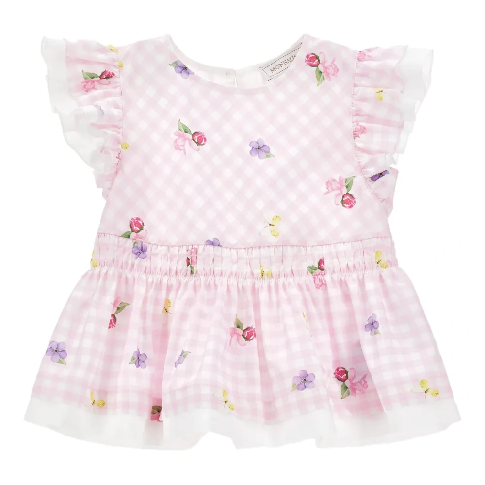 Блузка с оборками на рукавах