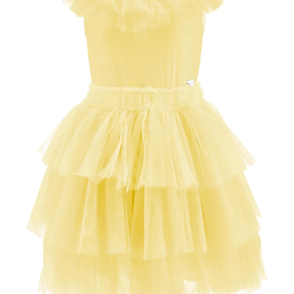 Ярусное платье с оборками