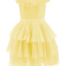 Ярусное платье с оборками