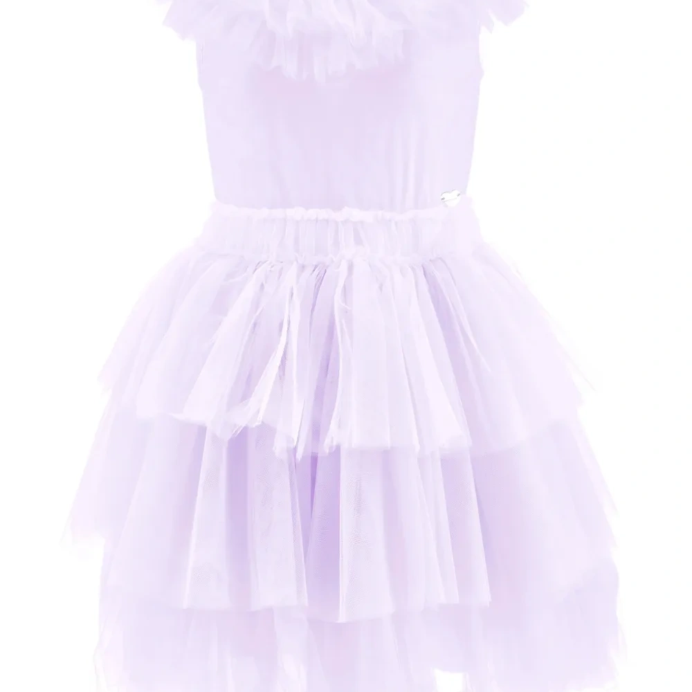 Ярусное платье с оборками