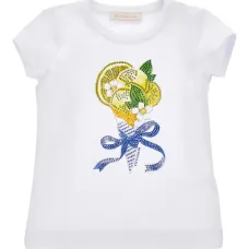 Декорированная футболка с принтом