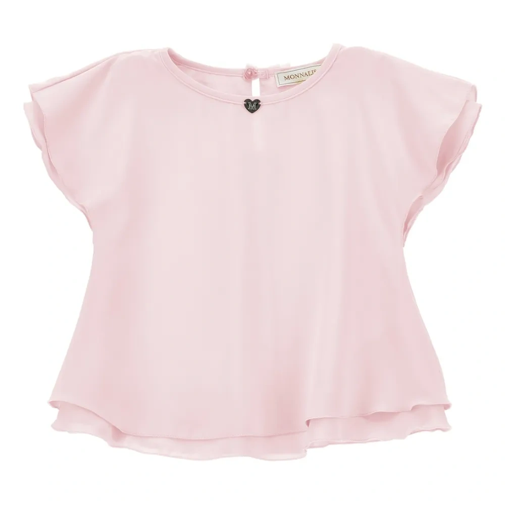 Топ с оборками и аппликацией