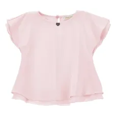 Топ с оборками и аппликацией