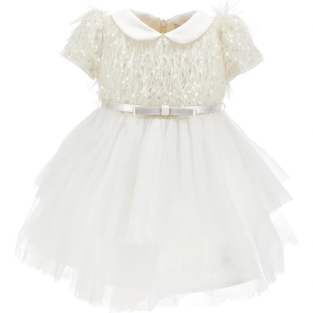 Платье с пайетками и поясом