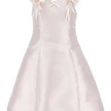 Платье с цветочной аппликацией Платье с цветочной аппликацией