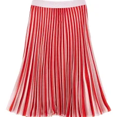 Плиссированная юбка с вышитым логотипом Плиссированная юбка с вышитым логотипом