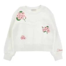 Толстовка с цветочной вышивкой