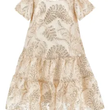 Ярусное платье с пайетками