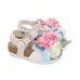 Босоножки с цветочной аппликацией и блестками Босоножки с цветочной аппликацией и блестками