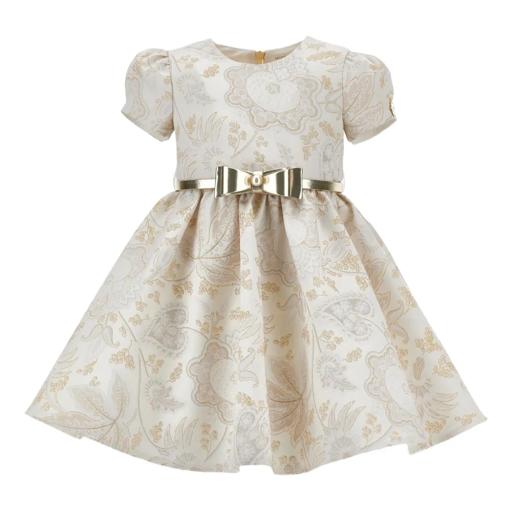 Платье с бантом и принтом пейсли Платье с бантом и принтом пейсли