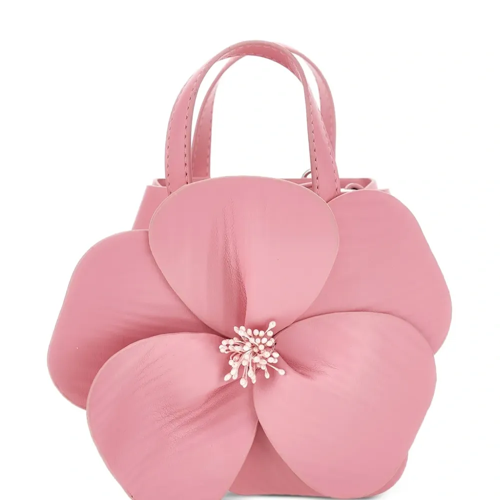 Сумка с цветочной аппликацией Сумка с цветочной аппликацией