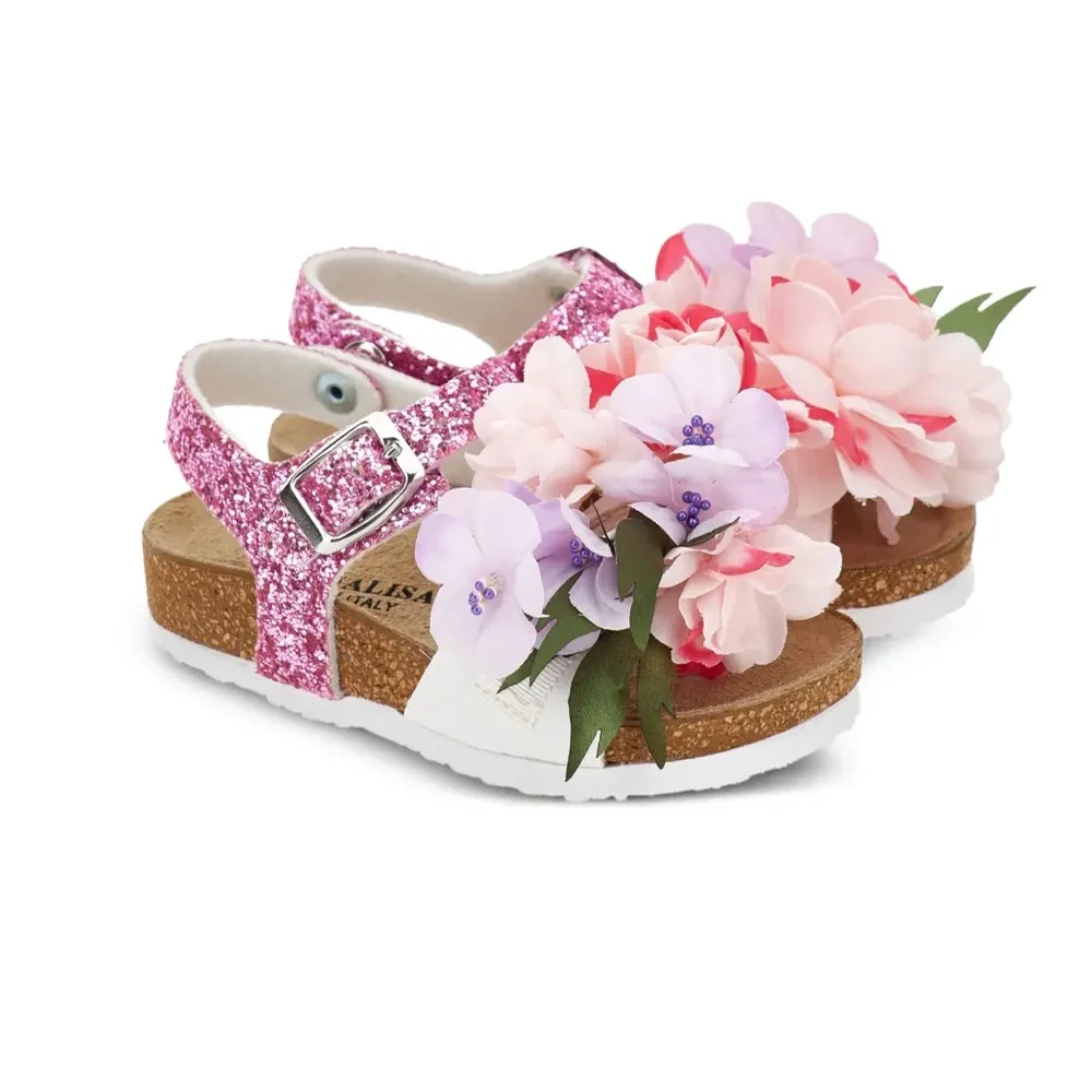 Босоножки с блестками