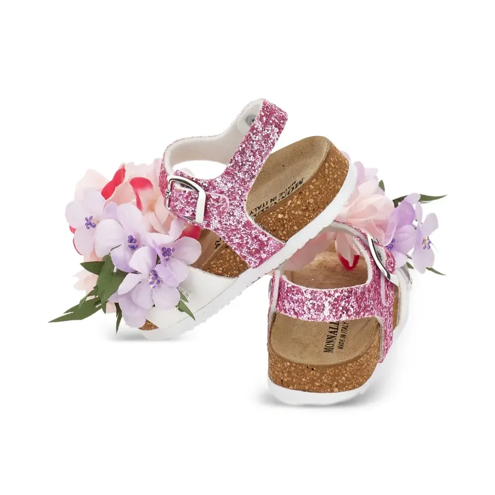 Босоножки с блестками