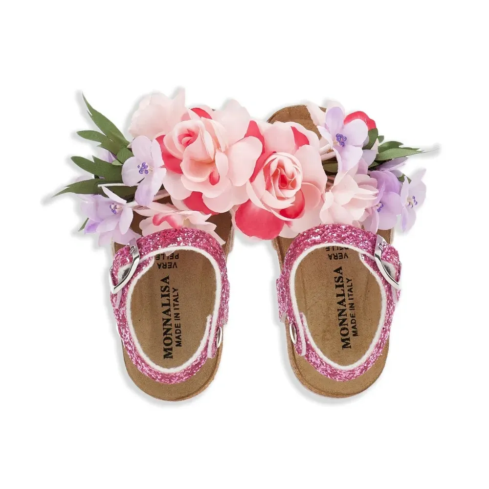 Босоножки с блестками