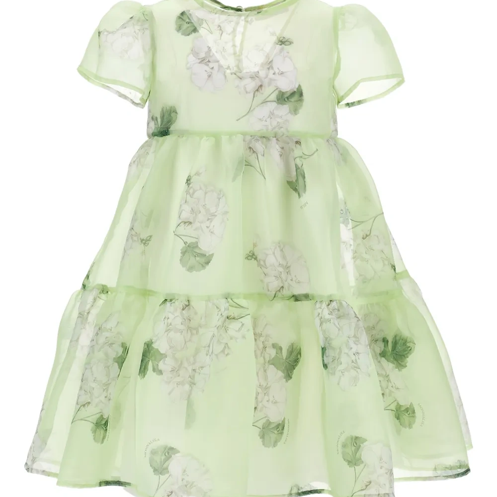 Ярусное платье с цветочным принтом