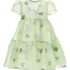 Ярусное платье с цветочным принтом