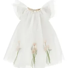 Платье с оборками и цветочным принтом