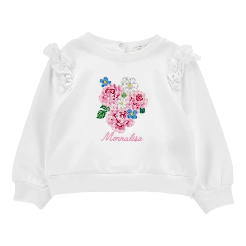 Толстовка с цветочной вышивкой