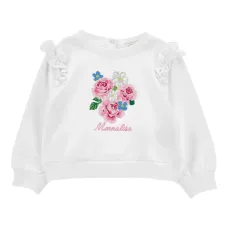 Толстовка с цветочной вышивкой