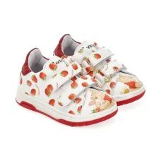 Кеды с блестками и принтом