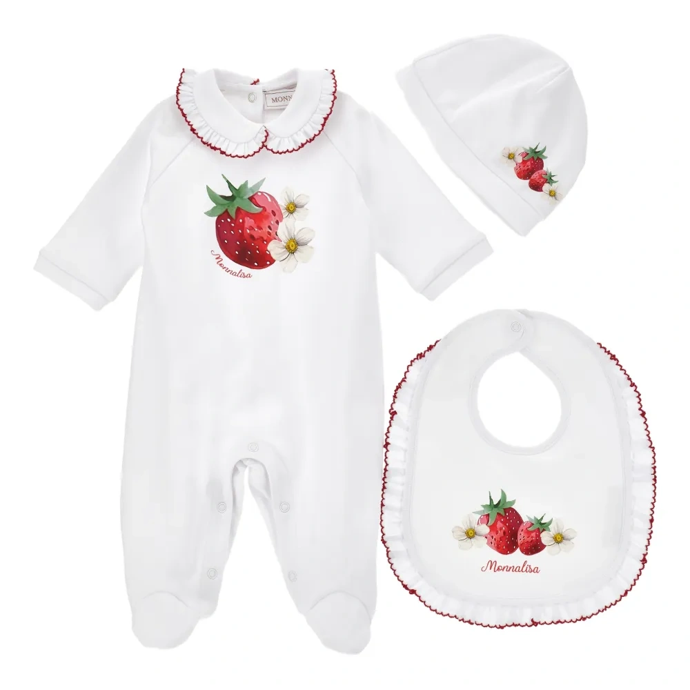 Комплект для новорожденного с оборками и принтом Комплект для новорожденного с оборками и принтом