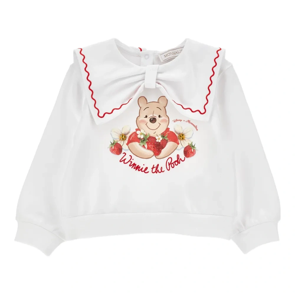 Толстовка с бантом и принтом