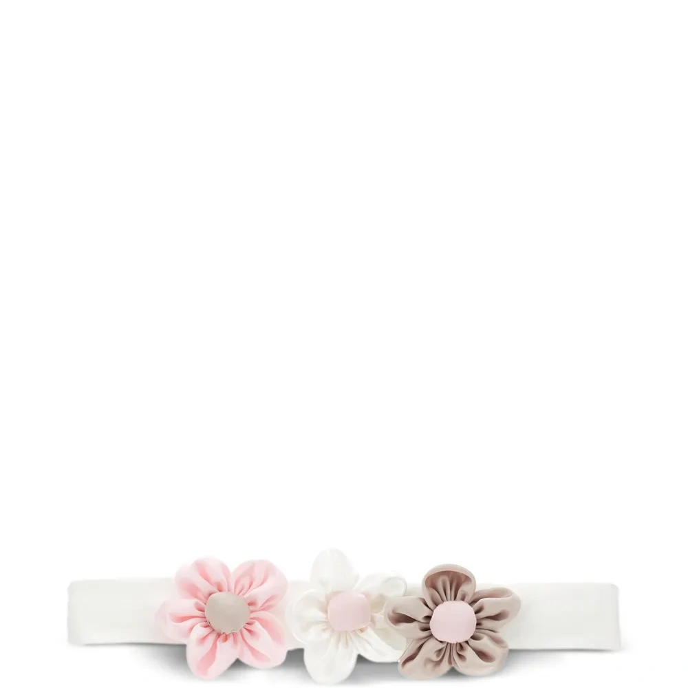 Ободок с цветочной аппликацией