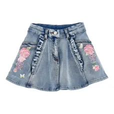 Юбка с цветочной вышивкой Юбка с цветочной вышивкой