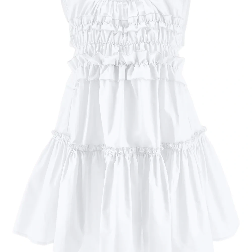 Ярусное платье с оборками