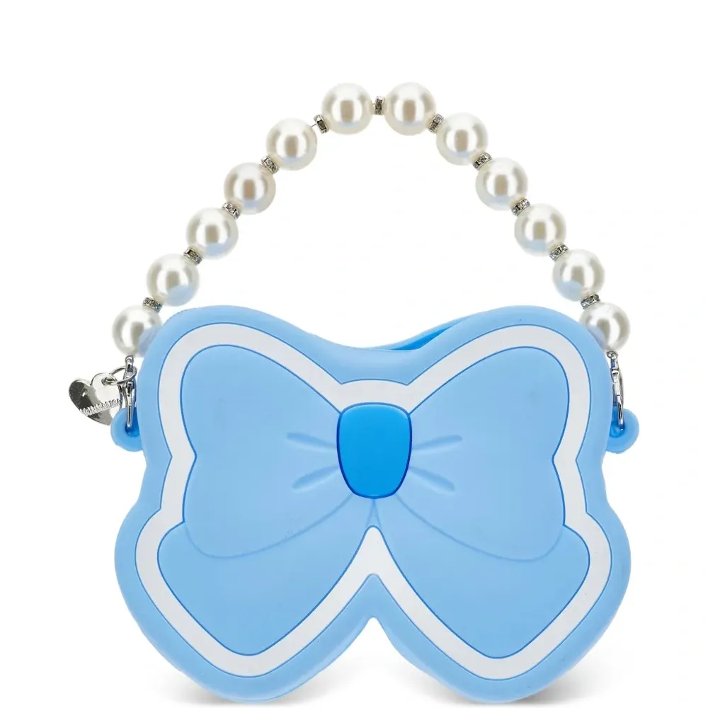 Сумка с бантом и искусственным жемчугом