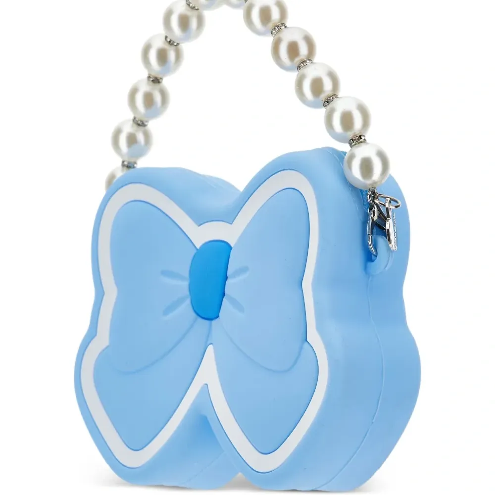 Сумка с бантом и искусственным жемчугом