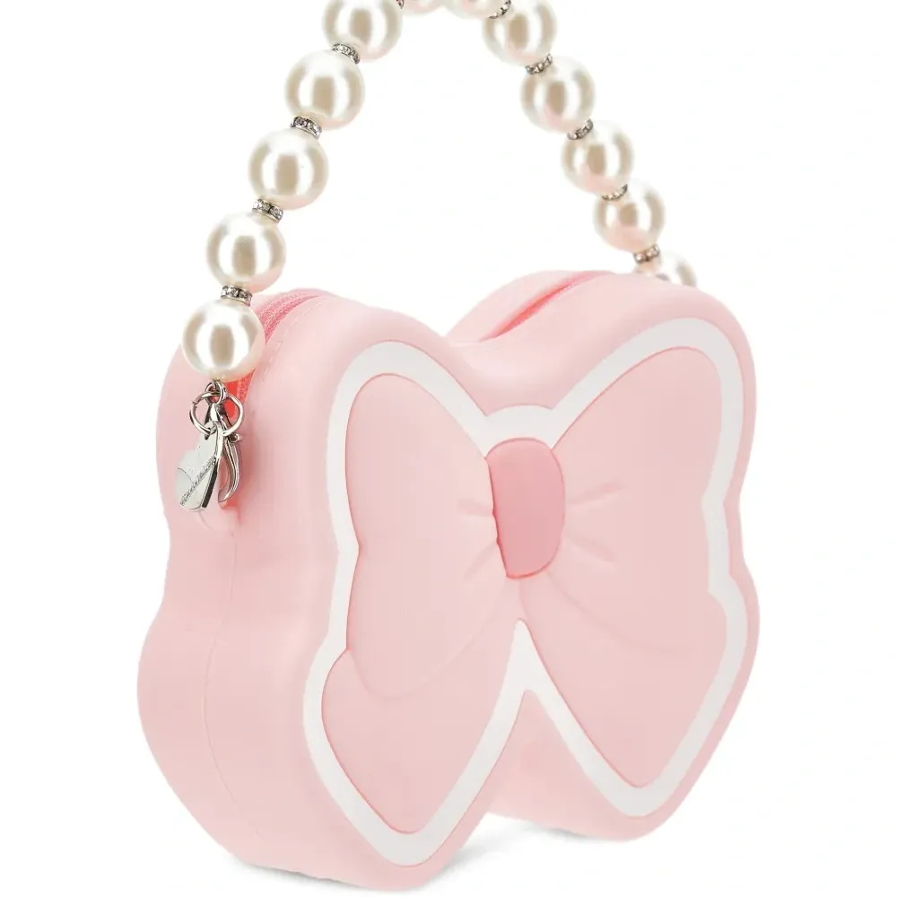 Сумка с бантом и искусственным жемчугом