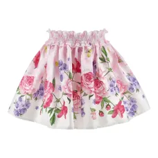 Юбка с оборками и цветочным принтом Юбка с оборками и цветочным принтом
