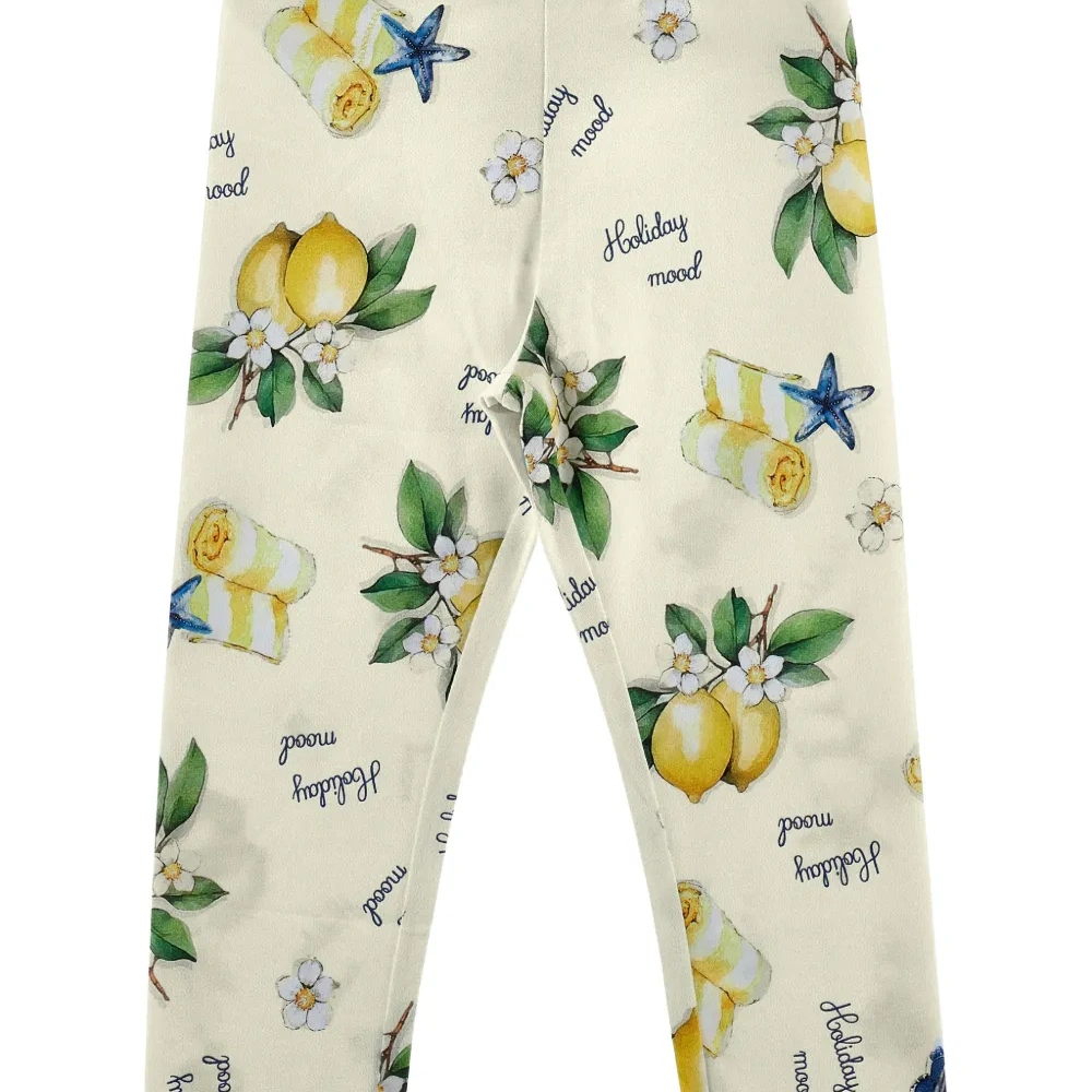 Легинсы с графичным принтом