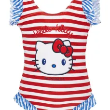 Полосатый купальник Hello Kitty с оборками из коллаборации с Sanrio