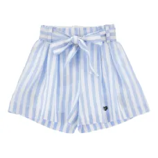 Шорты в полоску с завязками Шорты в полоску с завязками