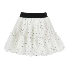 Юбка в горох с оборками Юбка в горох с оборками