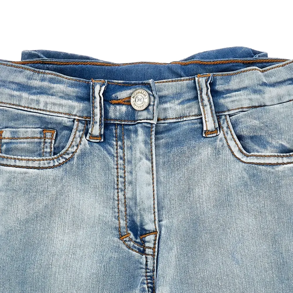 Джинсы с бантами