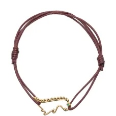 Браслет-нитка с динозавром