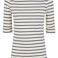 Тельняшка в полоску с круглым вырезом