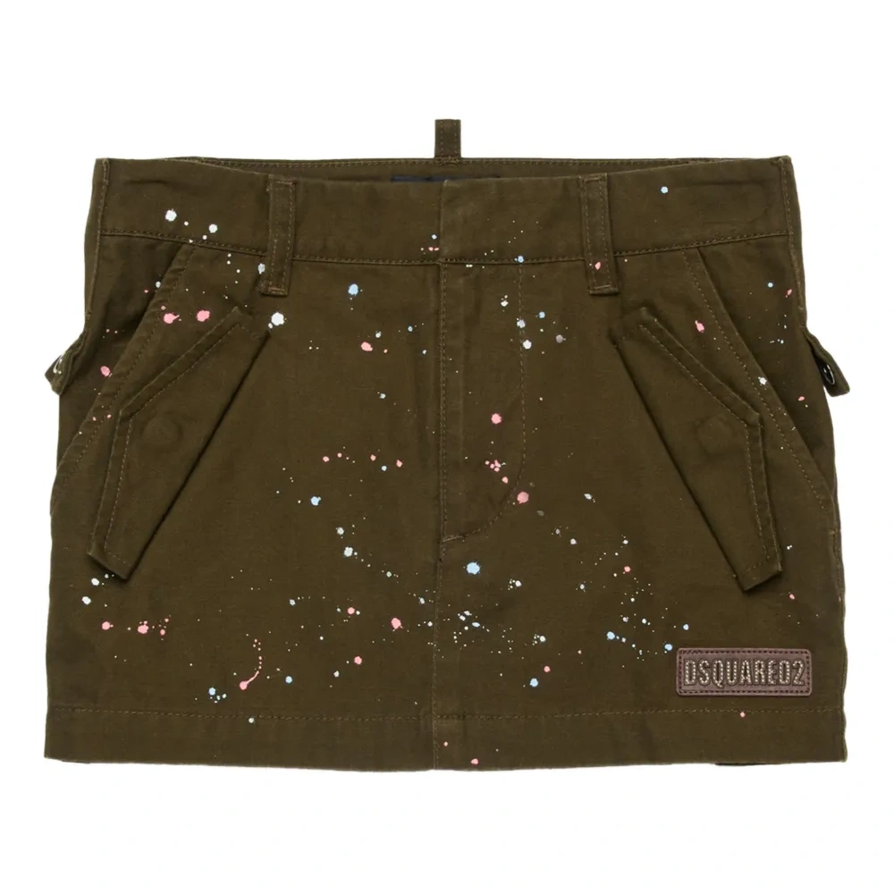 Юбка с нашивкой-логотипом