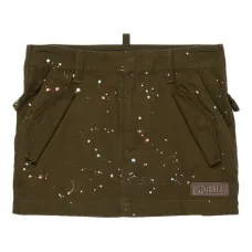 Юбка с нашивкой-логотипом
