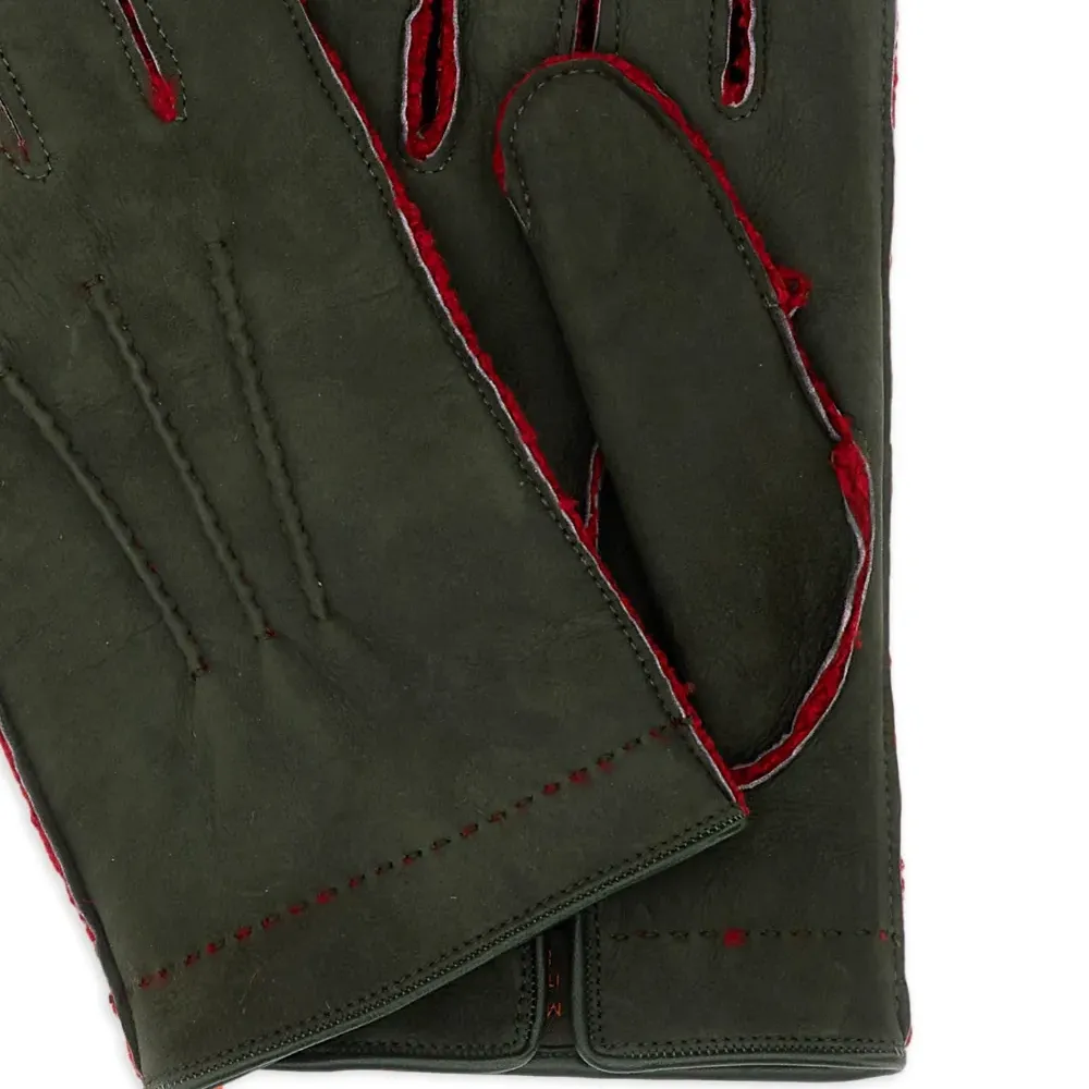 Перчатки с декоративной строчкой