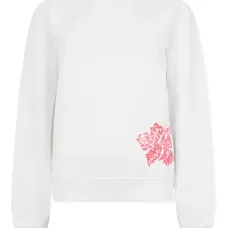 Вязаный свитер с круглым вырезом "Гибискус" Вязаный свитер с круглым вырезом "Гибискус"