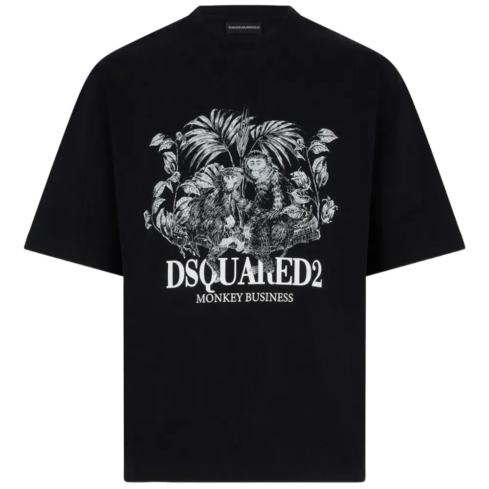 Футболка с графическим принтом "Monkey Business"