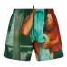 Плавки-шорты с абстрактным принтом