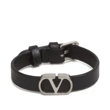 Кожаный браслет с логотипом VLogo