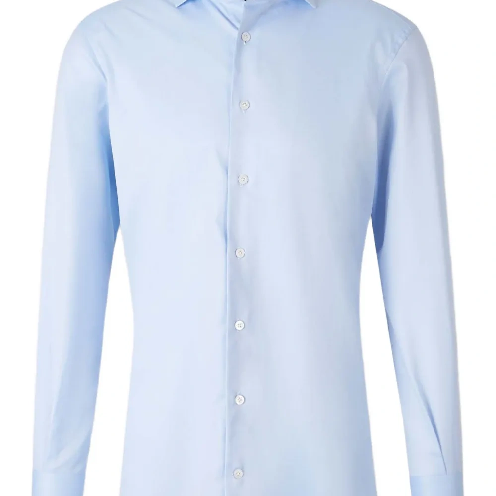 Рубашка-платье в рубчик на пуговицах