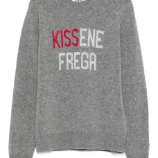 Джемпер с надписью "Kissene Frega"