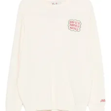 Принтованный лыжный топ с длинными рукавами